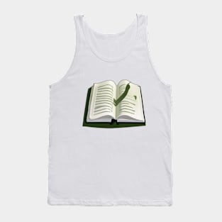 Enchanted Open Book with Magical Glow No. 471 Tank Top